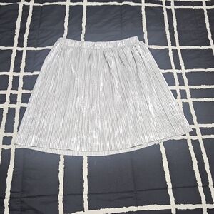 Wonder Nation Silver A-Line Skirt